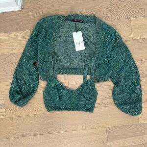 Zara Sweater & Bralette Set